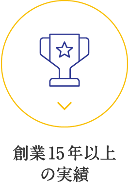 創業15年以上の実績